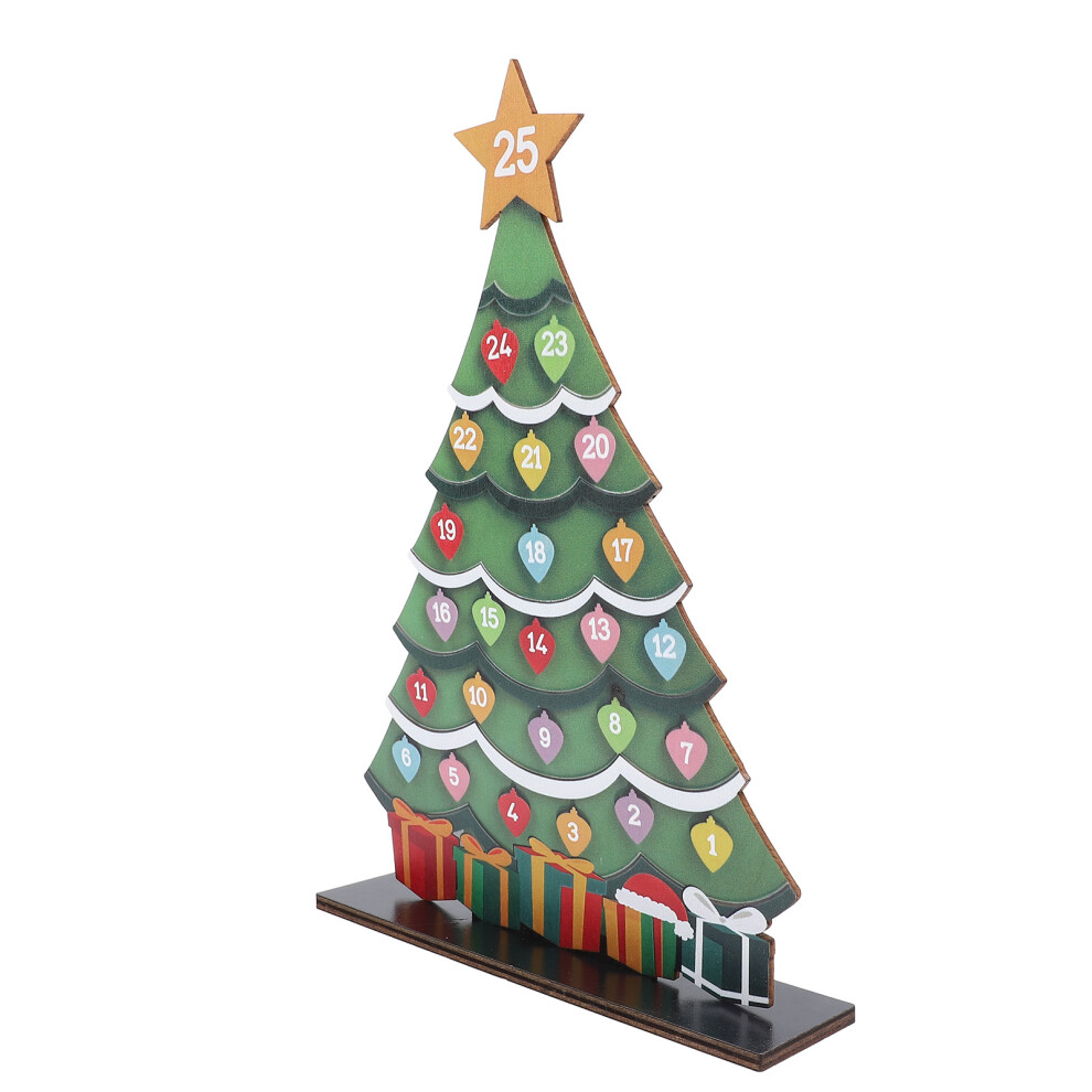 Xmas Tree Advent Calendar, 24-Day Beech Natural