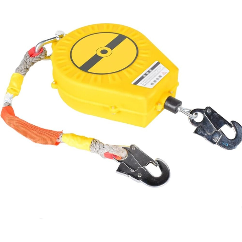 Self Retracting Lifeline Fall Arrest Block with Double Disc Brake, Rapid Locking Response, 150kg Load