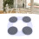 4pcs Round Tray Turntable Expandable, ABS/Silicone 13