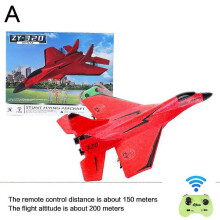 (Red) RC Plane RC Model Jet Fighter Remote Control Aircraft RC Airplane kids To