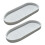 2pcs Silicone Storage Tray For Vanity Counter Organizing-White 1