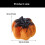 Spiders Pumpkin Figurines Decors Halloween Pumpkin-Black 4
