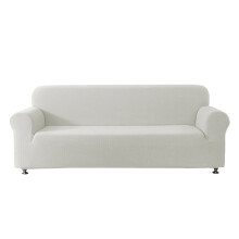 Elastische bankbeschermers Polyester materialen-Driezitter Wit