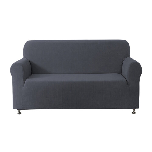 Elastische Sofaschoner, leicht zu-Zweisitzer Dunkelgrau