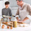 Manual Eggs Stirrer Handheld Tool Ergonomic Handle-Green 6