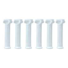 6 Stuks Witte Romeinse Pijler Mini Griekse Kolom Plastic-B