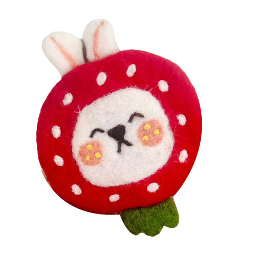 User friendly Woolen Drink Coaster Funny Cartoon-Little rabbit