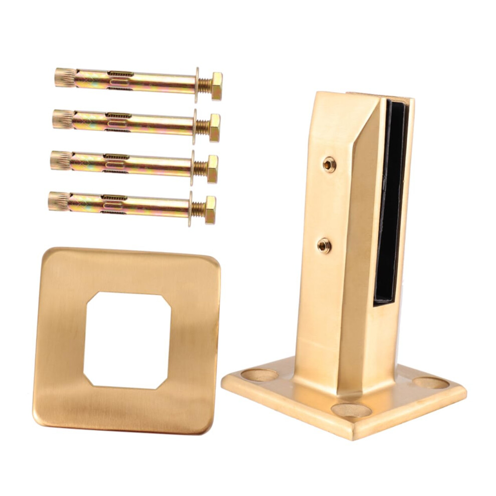 Stainless Steel Glass Clamp NoâDrill Installation Secure Glass Holder For Shower Screen And Railing 9073542021520