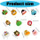 User friendly Woolen Drink Coaster Funny Cartoon-Little rabbit 4