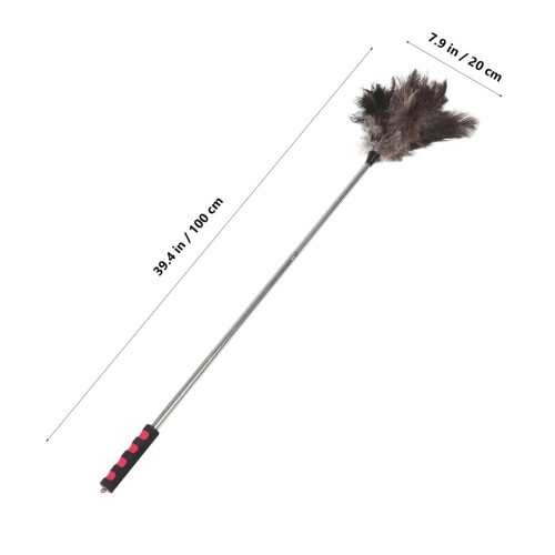 Ceiling Fan Duster Extendable Ostrich Feather Duster with Telescoping Long Handle for  Ceilings and Blinds 1