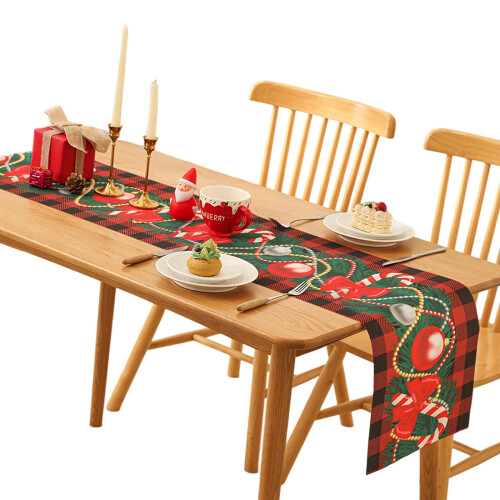 Couverture de table à manger de Noël en tissu robuste pour les-3