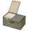 Premium Fabric Storage Organizers Foldable Design With-L Gray 1