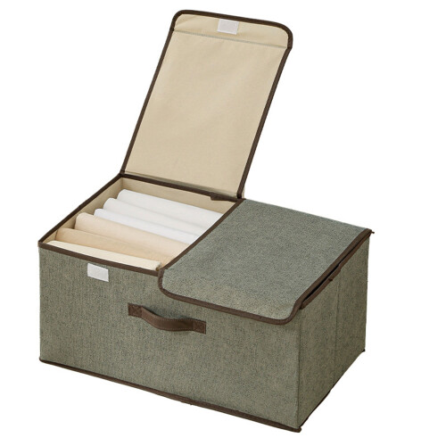 Premium Fabric Storage Organizers Foldable Design With-L Gray