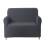 Sofa-Schonbezug, Polyester, elastische-Einsitzer Dunkelgrau 1