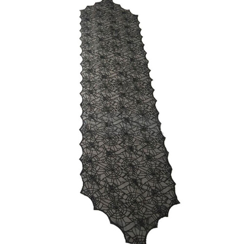 Black Sheer Lace Tablecloth Washable Materials Halloweens-B