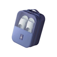 Ventilated Shoe Storage Bag For Travel Waterproof-Navy blue