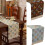 Long Rectangular Table Runner Reusable Polyester-Beige1 D 4