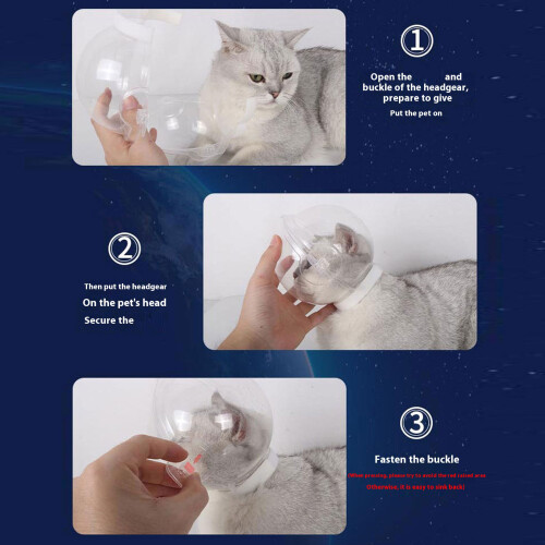 Casque de sécurité Transparent pour animaux de compagnie, 1