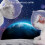 Space Theme Cats Muzzle Protective Headcover Adjustable Size 6