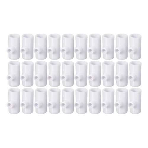 Chicken Watering Pipe Adapter PVC Automatic Drinking-30 packs