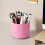 Moderne rotierende Make-up-Pinselbecher aus Kunststoff,-Rosa 4