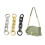 2Pcs Purse Extender Chain 1.6cm Long Bag Strap Extension-gold 3