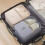 Multi Compartment Travel Shoe Storage Bag With Carry-Gray 7