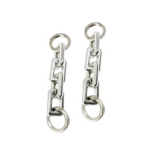 2 Stuks Tas Riem Verlengketting 11.6 Cm Lange Pvc-zilver