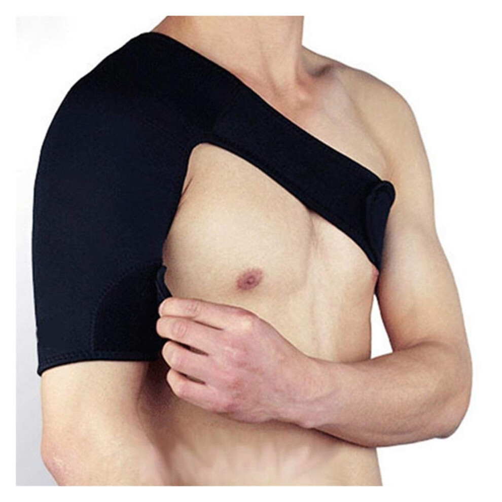 Adjustable Shoulder Brace for Men, Breathable Support for Injury Prevention, Single Shoulder Stabilizer for Gym Sports
