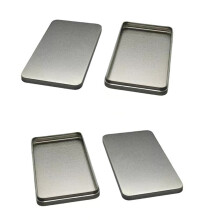 Boîte compacte résistante à la rouille-Argent 2 pièces