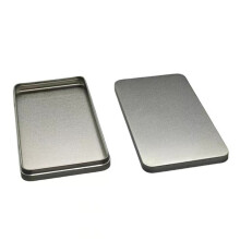 Boîte de rangement en métal à plusieurs-Argent 1 pièce