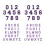 Fer brodé sur lettre numéro ensemble de 72 patchs en-Violet 1