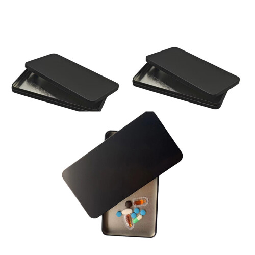 Boîte compacte résistante à la rouille-Argent 2 pièces 1
