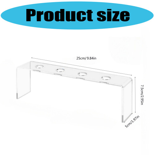 Ensemble de 2 supports de stockage de vin en acrylique modernes 2