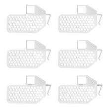 Multipurpose Kitchen Storage Shelf Sturdy Plastic-White