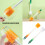Packung mit 2 MultiSurface-Schrubberbürsten,-Orange 3