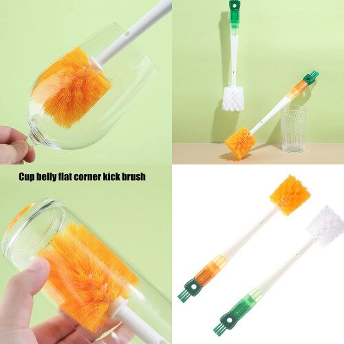 Packung mit 2 MultiSurface-Schrubberbürsten,-Orange 2