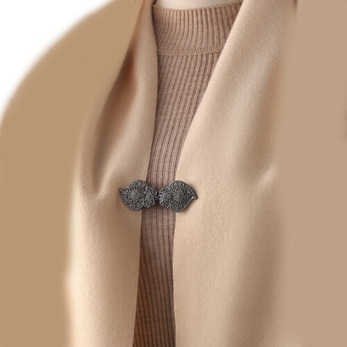 Multiurpose Decorative Cardigans Collar Clasp-Ancient silver 5 1