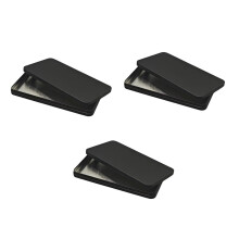 Robuste rechteckige Metall-Aufbewahrungsbox mit-Schwarz 3PCS