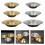 Rustproof Metal Circular Fruit Serving Tray For Home And-gold S 3