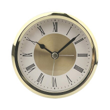 Legering Ronde stille wekker Inzet 89 mm grote Romeinse-Goud
