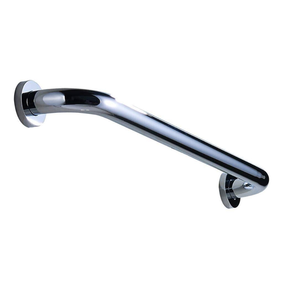 Copper Bathroom Grab Bar for Elderly, AntiâCorrosion WallâMounted Shower Safety Handrail with Ergonomic Arc Grip