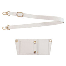 Elegante Körbchenhülle aus PU-Leder mit verstellbarem-Weiß