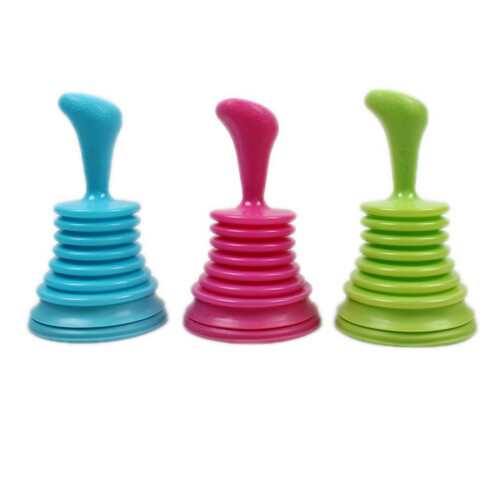 Ergonomic Sink Drain Squeeze Cleaner Clog Remover For-green 1