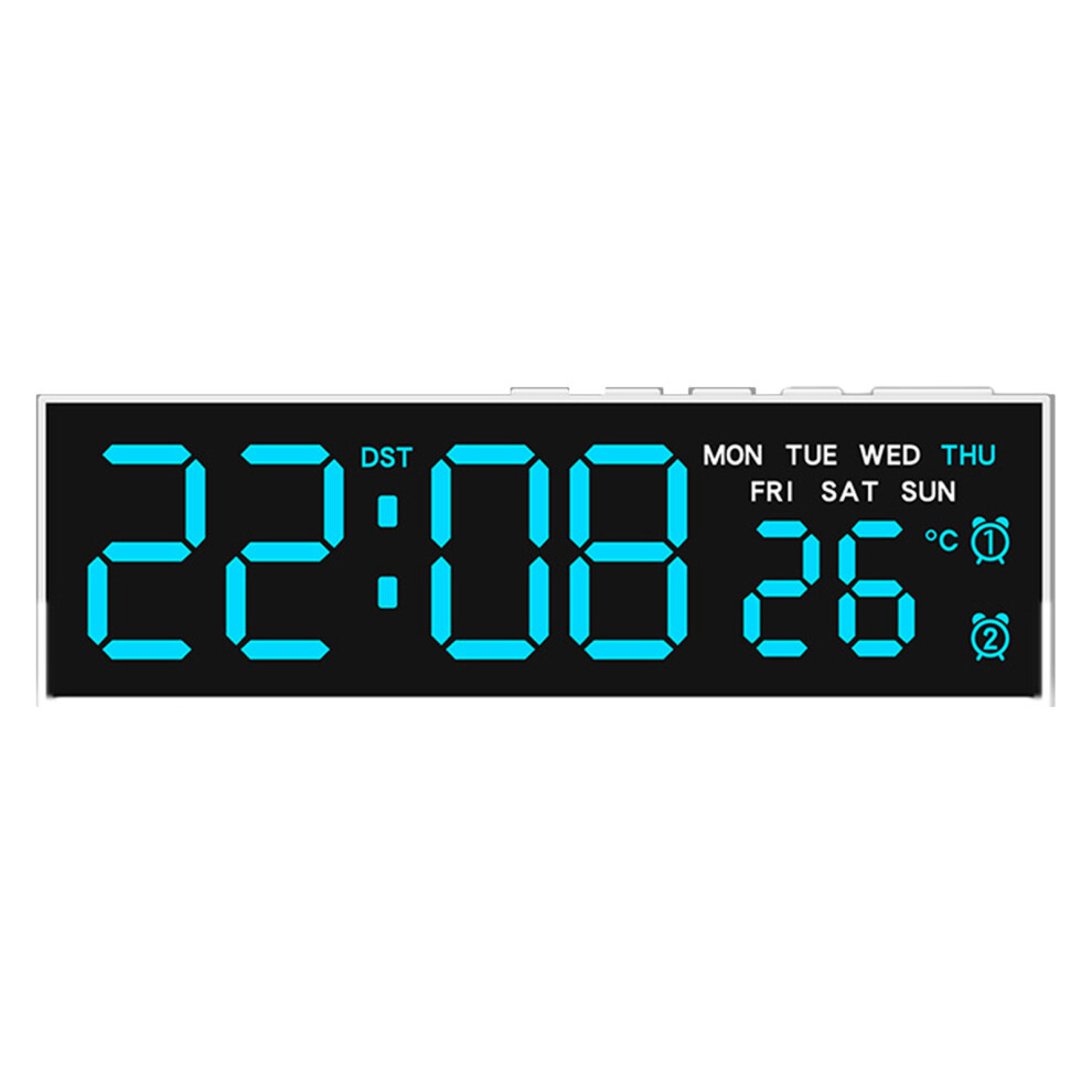 Digital Alarm Clock For Bedroom Electric-5519 Shell Blu White 7709000600229