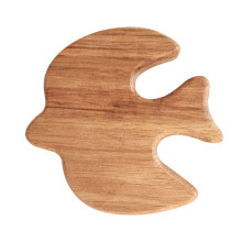 Wooden Wall Hook Bird Design Adhesive Coat Hanger for Entryway Bedroom Drill Installation