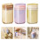 Double Cup Toothbrush Container Safe Portable Organized-Brown 3