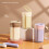 Double Cup Toothbrush Container Safe Portable Organized-Brown 7
