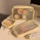 Travel Friendly Toiletry Organizer Water-Beige large size 5
