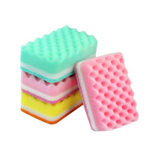 10Pack NonScratch Cleaning Sponges with Rippled DirtLifting Surface for Kitchen Dishes